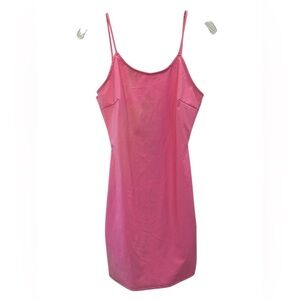 FASHION NOVA MINI HOT Barbie Pink Soft Slip Dress with Spaghetti Straps Size M
